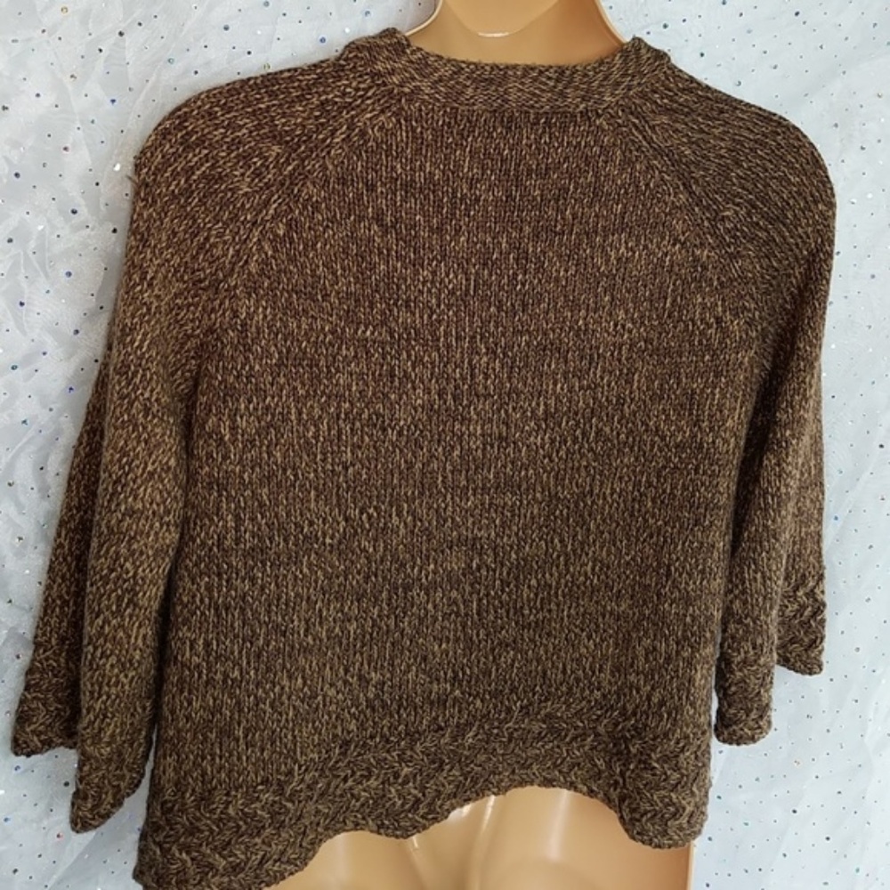 DRESSBARN Brown Marled Cardigan Swing Sweater XL - Picture 5 of 8